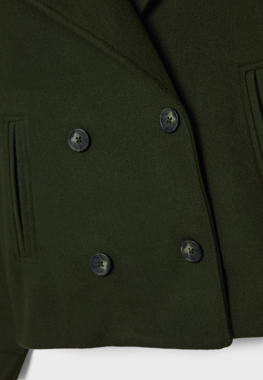 Drune | Cropped Doppelreiher Mantel Boxy Kurze Jacke