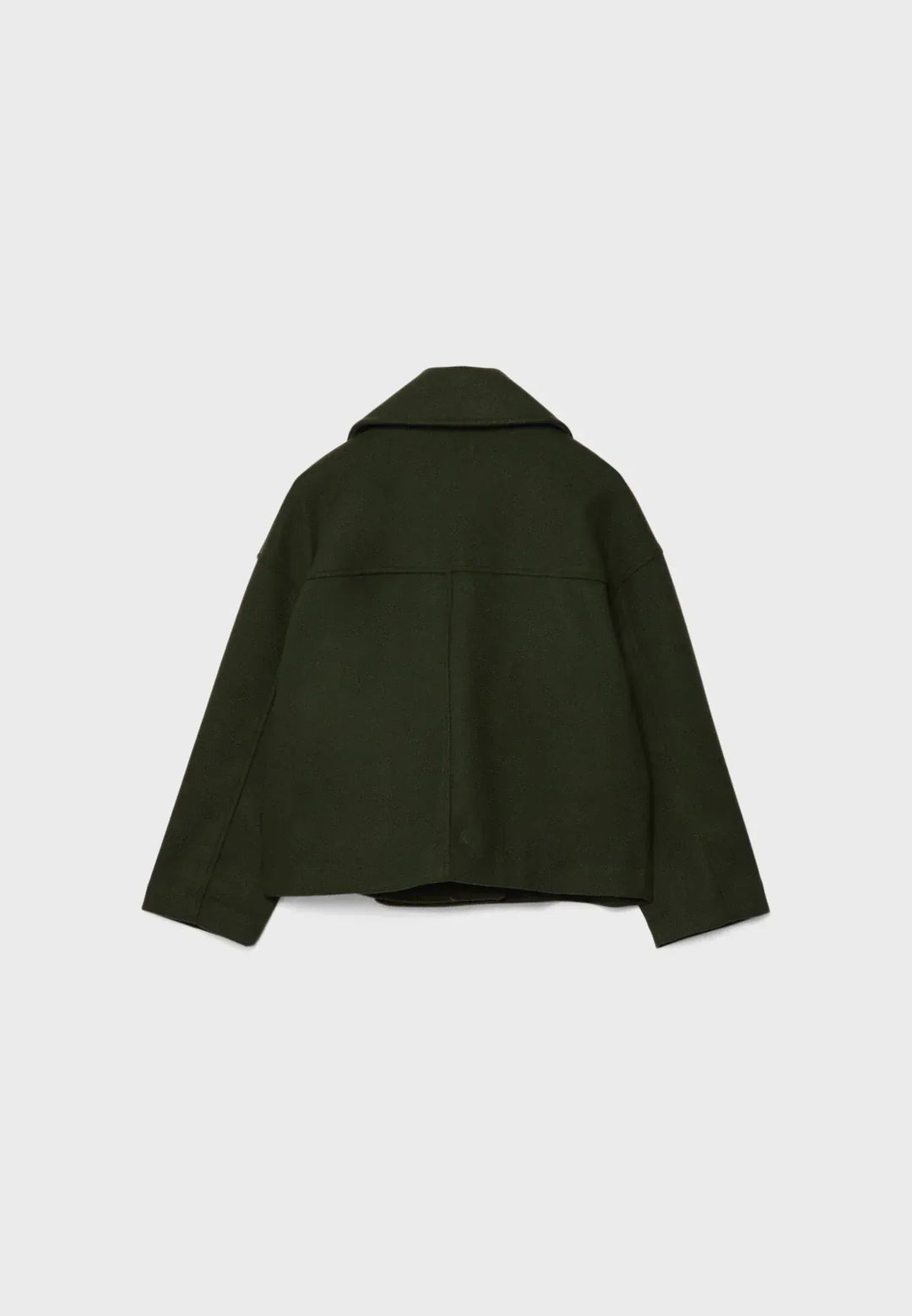 Drune | Cropped Doppelreiher Mantel Boxy Kurze Jacke