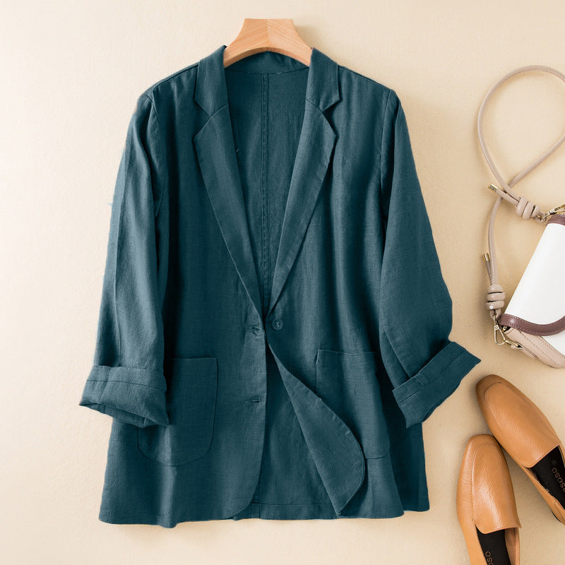 Drune | Freizeitjacke mit Reverskragen und aufgesetzten Taschen - Leichter lässiger Schnitt für Frühling und Herbst
