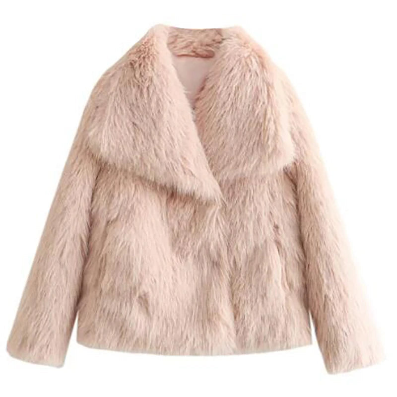 Drune | Kurze Kunstpelzjacke - Eleganter leichter Wintermantel für vielseitige Mode