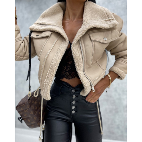 Drune | Trendy Damen Warme Kurz geschnittene Pufferjacke für Winterkomfort