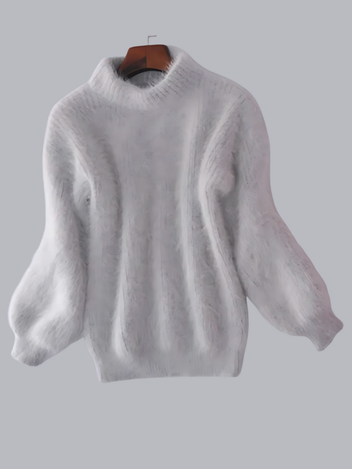 Drune | Damenpullover, Lässiger Schnitt - Angora-Strick