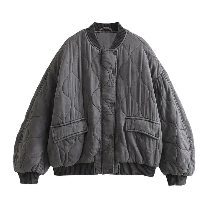 Drune | Warme Damen Puffer Winterjacke mit lockerem Sitz Komfort