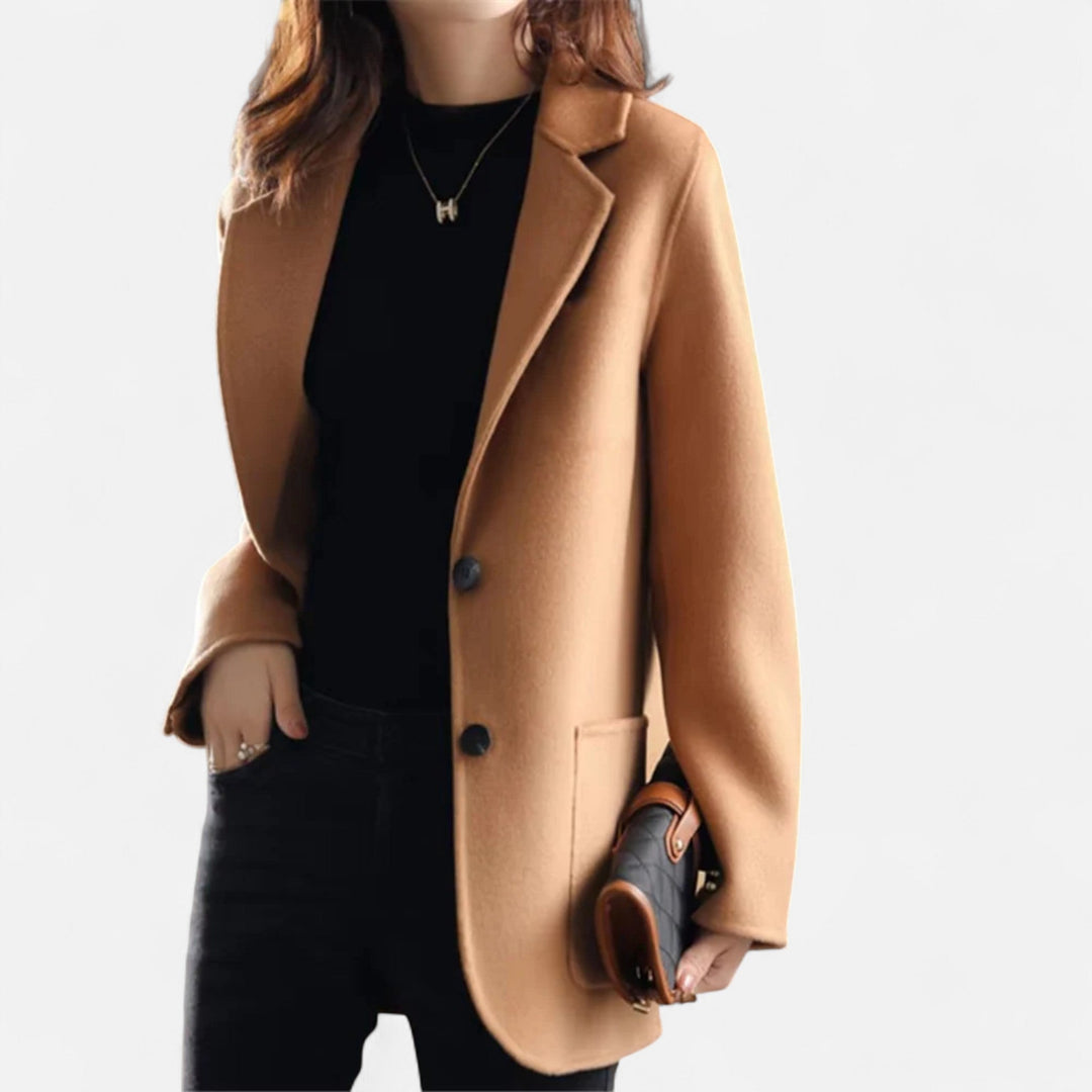 Drune | Damen Klassischer Blazer Jacke Enganliegende Passform