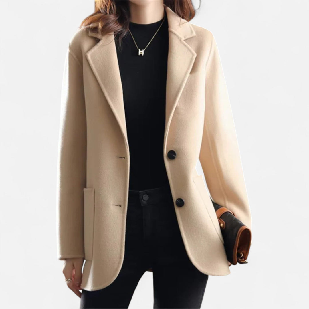 Drune | Damen Klassischer Blazer Jacke Enganliegende Passform