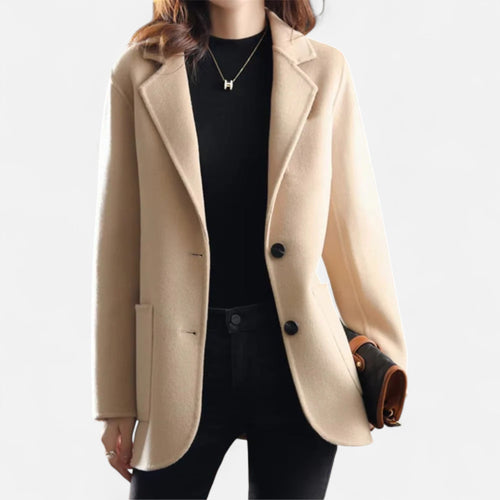 Drune | Damen Klassischer Blazer Jacke Enganliegende Passform