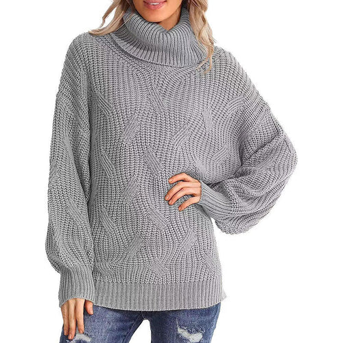 Drune | Pullover - Damen Winter Kabelstrick Rollkragenpullover