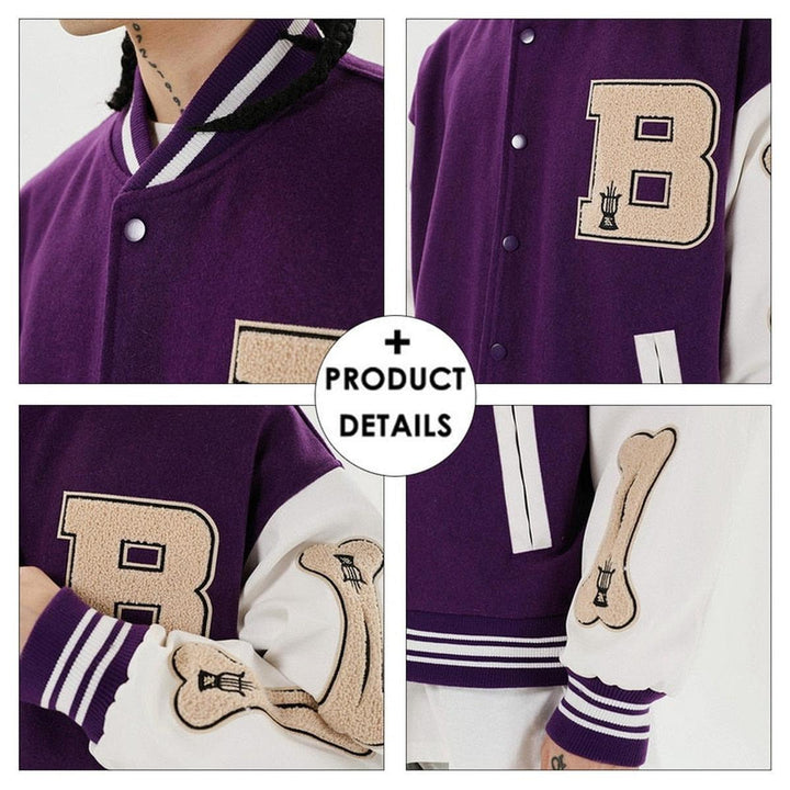 Drune | Damen Classic Baseballjacke mit Elastischen Bündchen