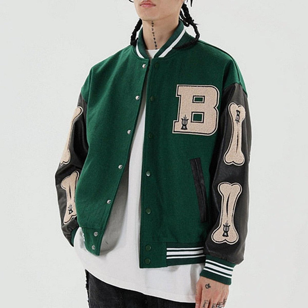 Drune | Damen Classic Baseballjacke mit Elastischen Bündchen