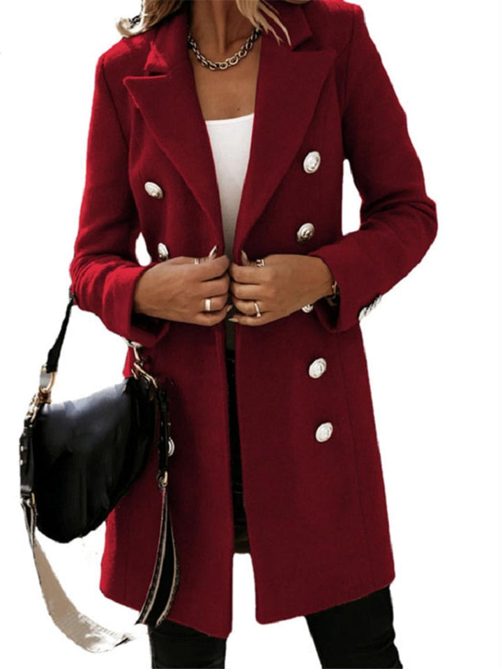 Drune | Damen Klassischer Trenchcoat mit Gürtel und Knöpfen