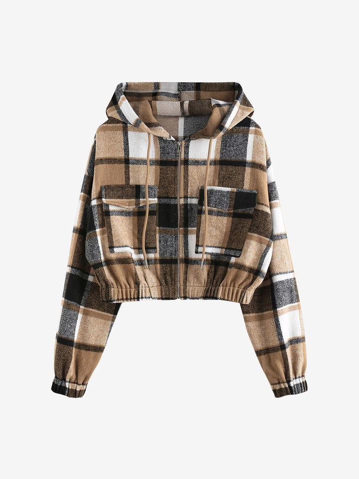 Drune | Damen Cropped Jacke Modisches Vielseitiges Design