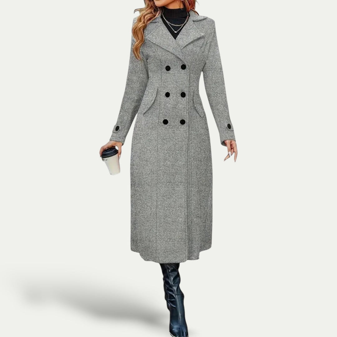 Drune | Damen Lange Winterjacke Doppelgewickelt