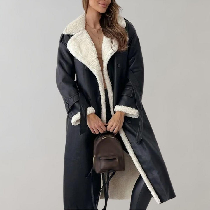 Drune | Damen Elegante Winterjacke mit Weichem Fleecefutter