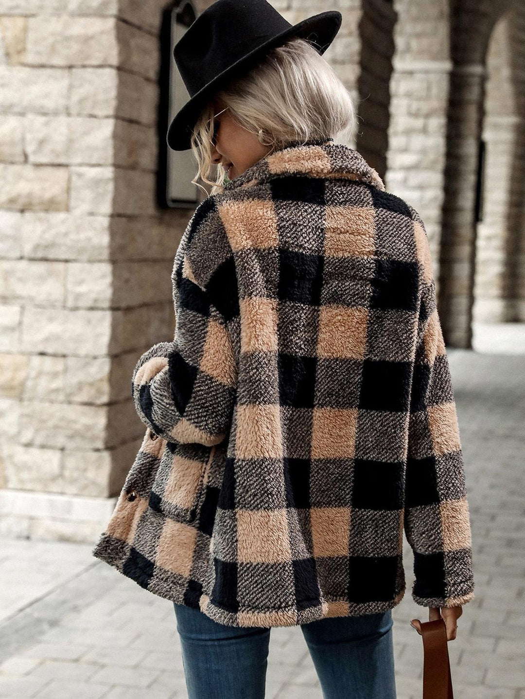 Drune | Damen Flanelljacke mit Knöpfen