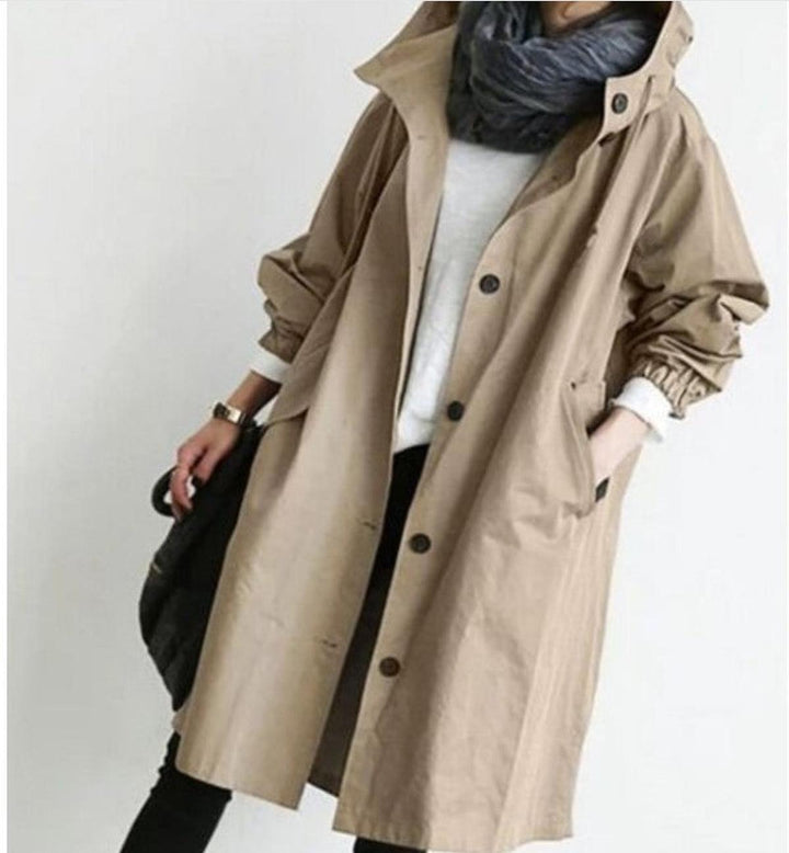 Drune | Damen Leichte Kapuzen Windbreaker Jacke Wasserabweisend