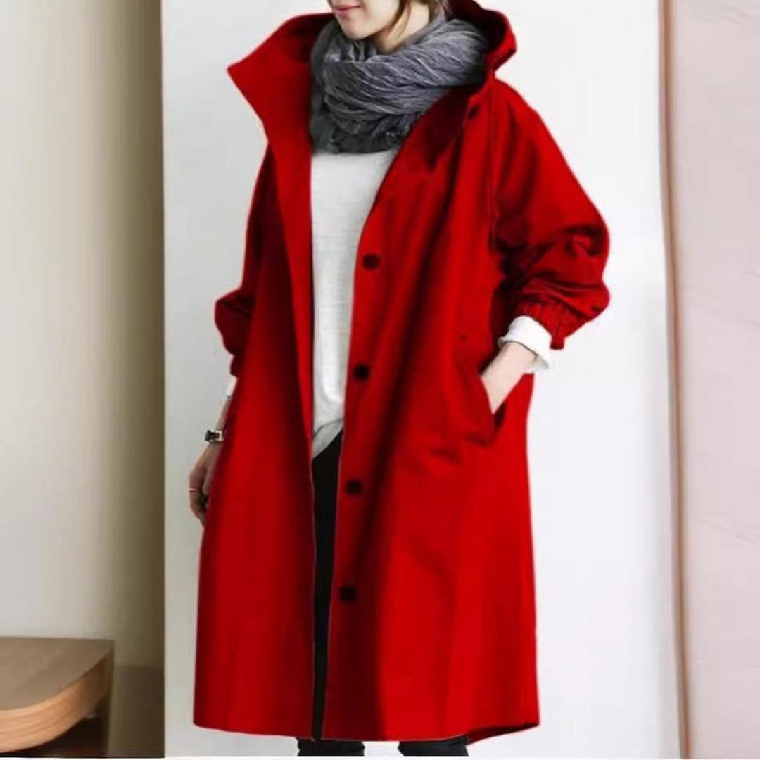 Drune | Damen Leichte Kapuzen Windbreaker Jacke Wasserabweisend