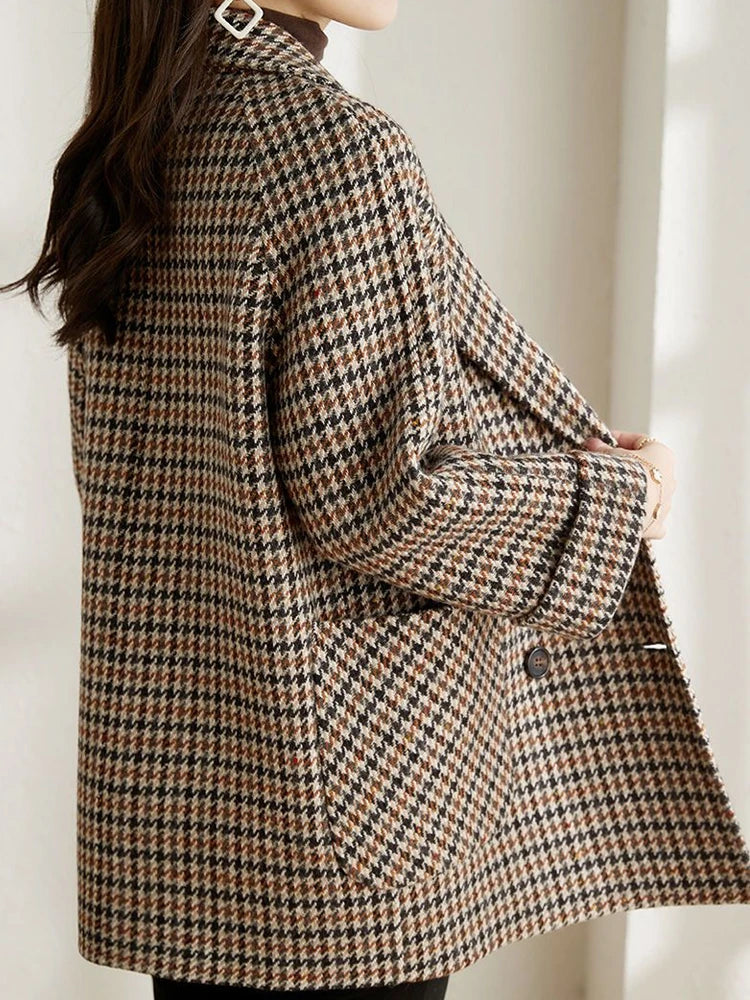Drune | Langer kariert Blazer – Klassischer Herbst-Winter Stil