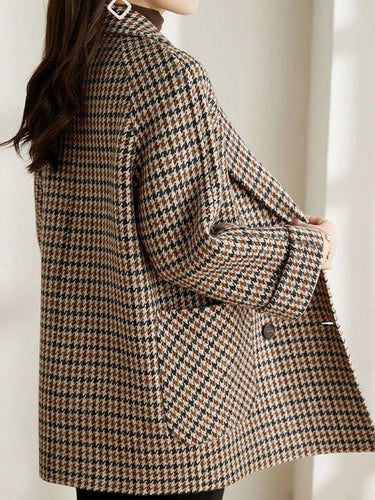 Drune | Langer kariert Blazer – Klassischer Herbst-Winter Stil