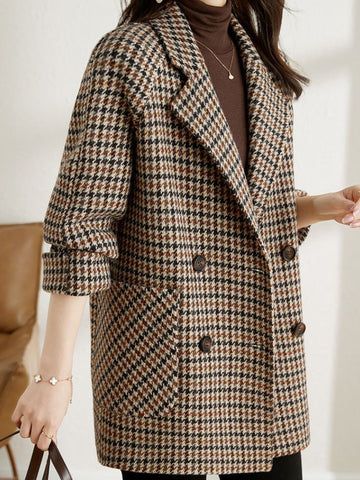 Drune | Langer kariert Blazer – Klassischer Herbst-Winter Stil