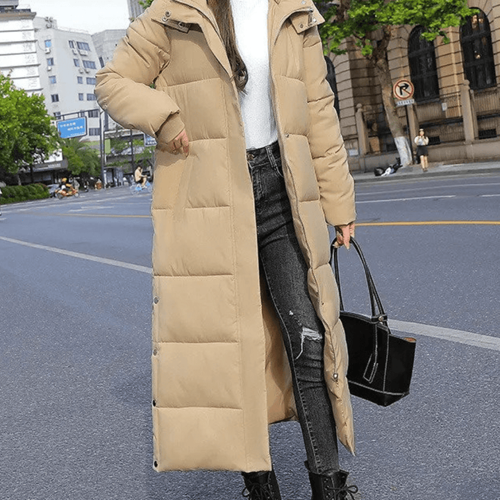 Drune | Damen Lange Stepp Winterjacke