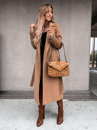 Drune | Damen Langer Frühlingsmantel mit Klassischem Design