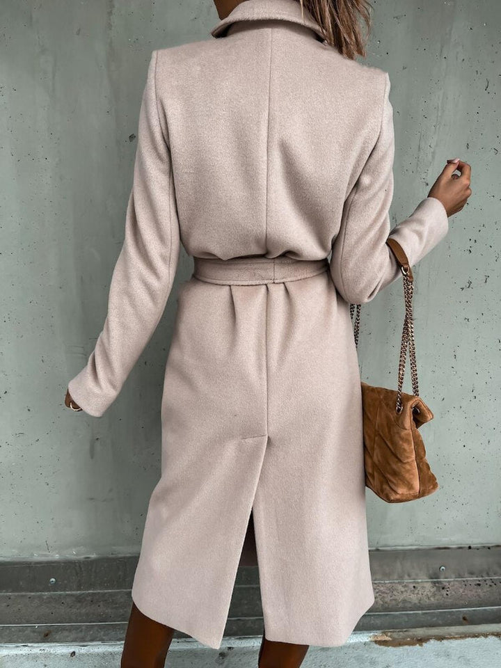 Drune | Damen Langer Frühlingsmantel mit Klassischem Design