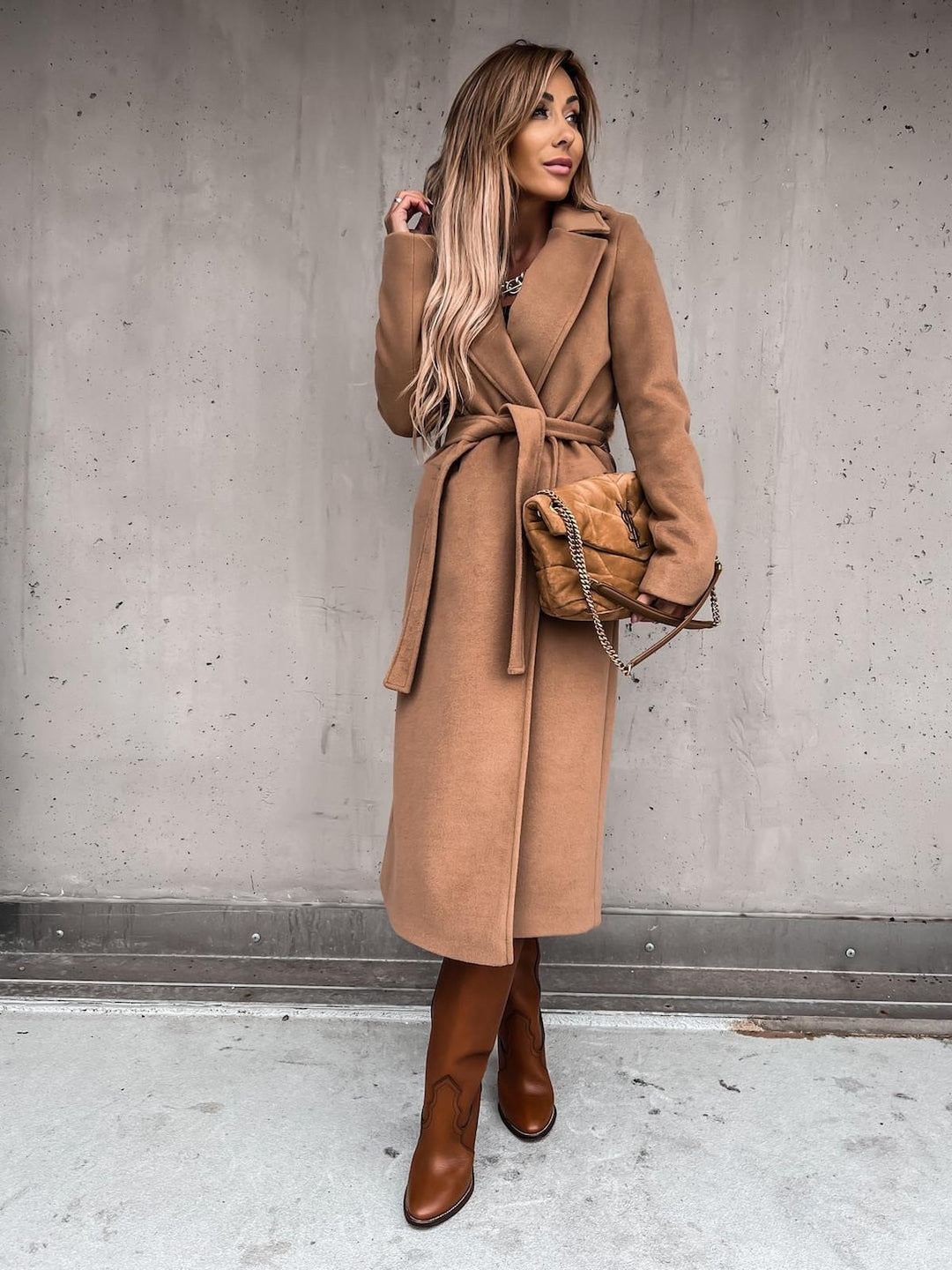 Drune | Damen Langer Frühlingsmantel mit Klassischem Design