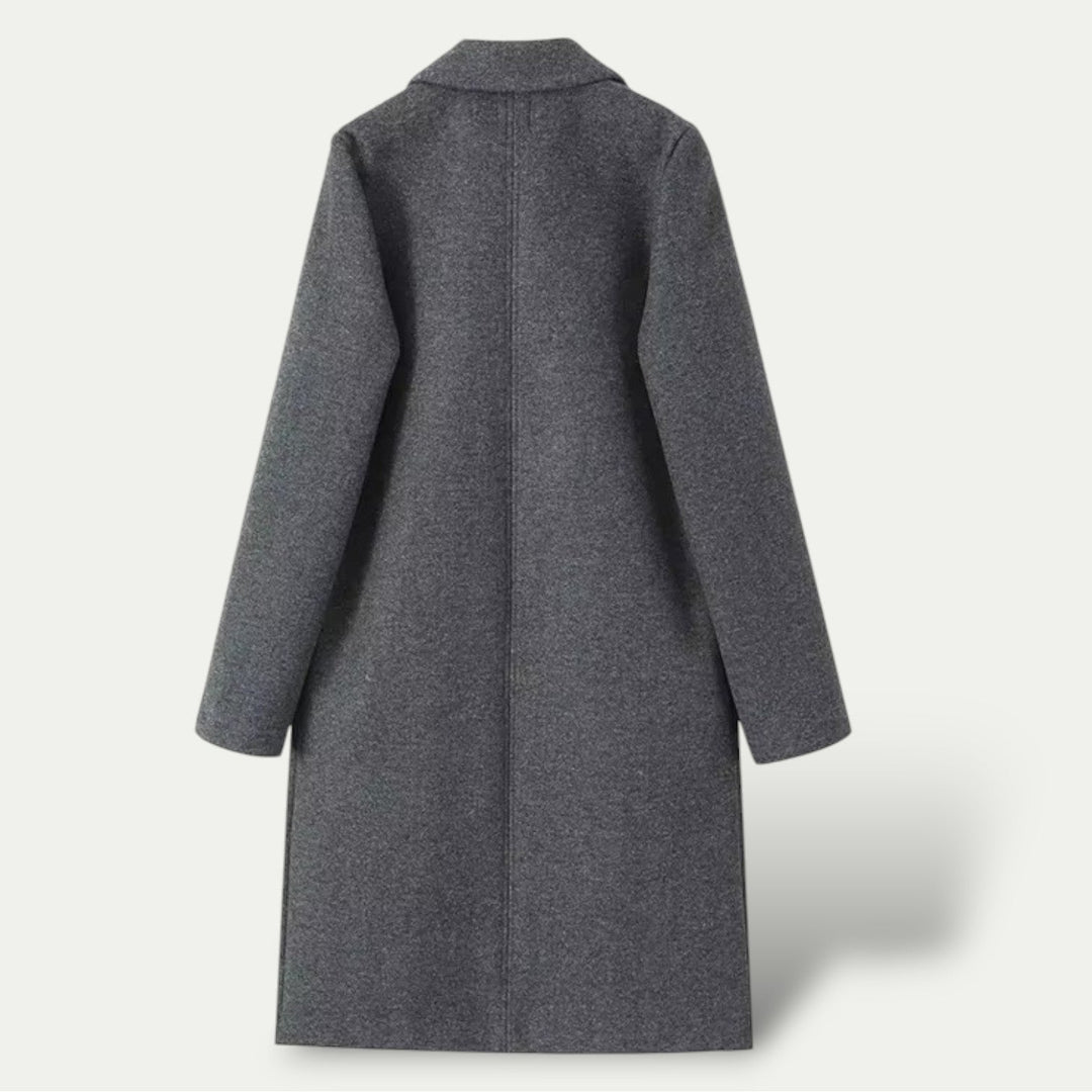 Drune | Damen Klassische Lange Trenchcoat Maßgeschneiderter Stil