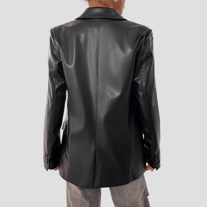 Drune | Oversized Schwarze Blazerjacke – Lässiger Schnitt