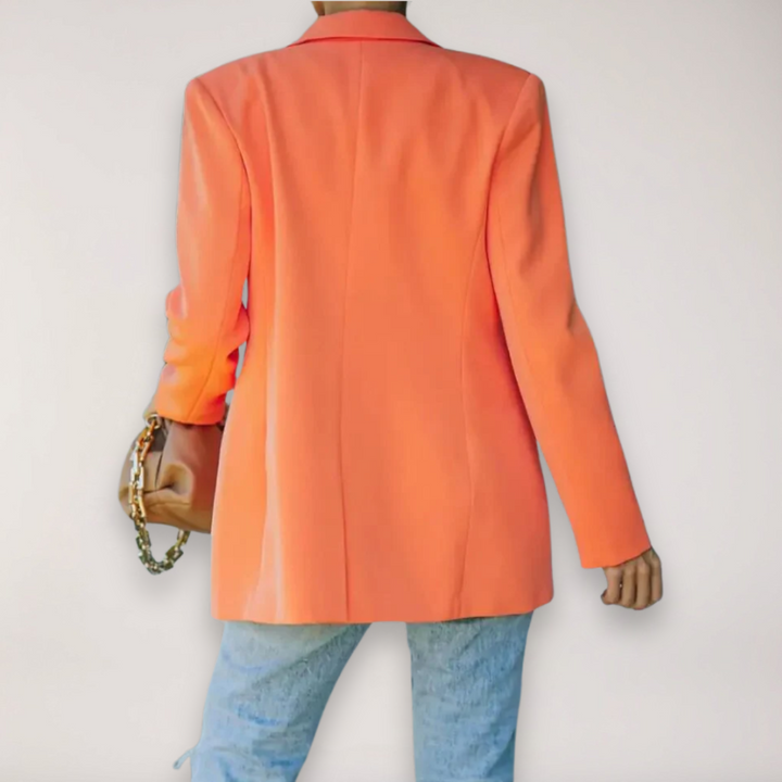 Drune | Oversized Blazer – Einreiher mit Reverskragen Jacke für Elegantes Layering