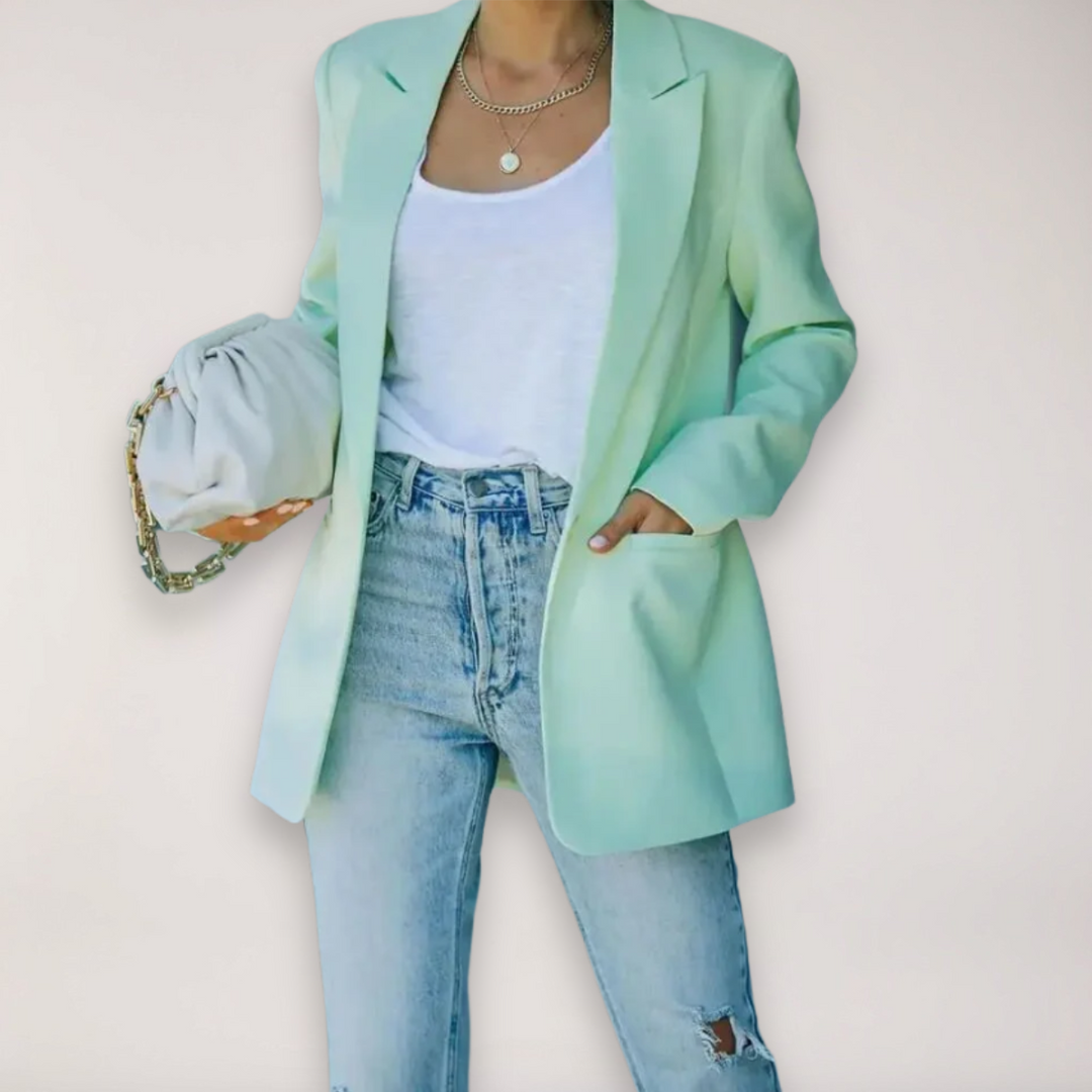 Drune | Oversized Blazer – Einreiher mit Reverskragen Jacke für Elegantes Layering