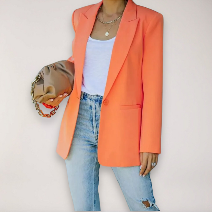 Drune | Oversized Blazer – Einreiher mit Reverskragen Jacke für Elegantes Layering