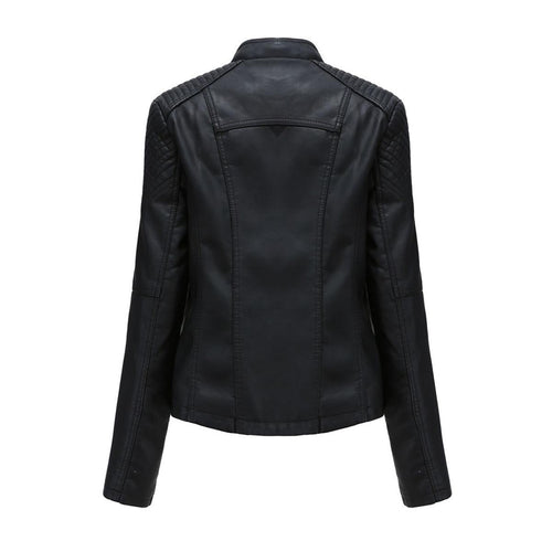 Drune | Damen PU-Leder Motorradjacke Für Freizeit und Outdoor Bekleidung