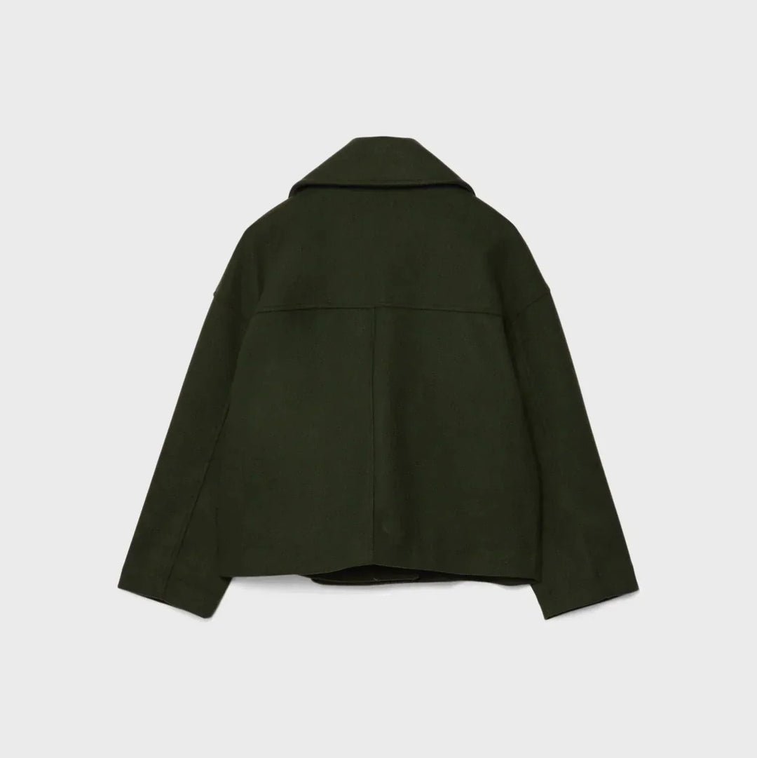 Drune | Damen Kurz Gepolsterte Jacke Mit Breitem Revers