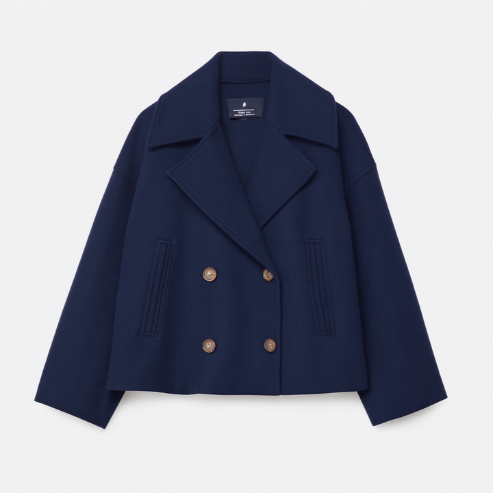 Drune | Damen Kurz Gepolsterte Jacke Mit Breitem Revers