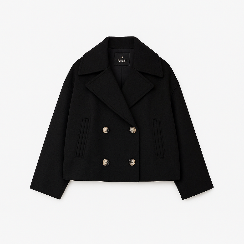 Drune | Damen Kurz Gepolsterte Jacke Mit Breitem Revers