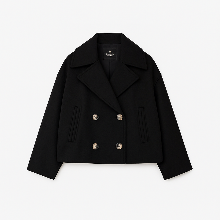 Drune | Damen Kurz Gepolsterte Jacke Mit Breitem Revers