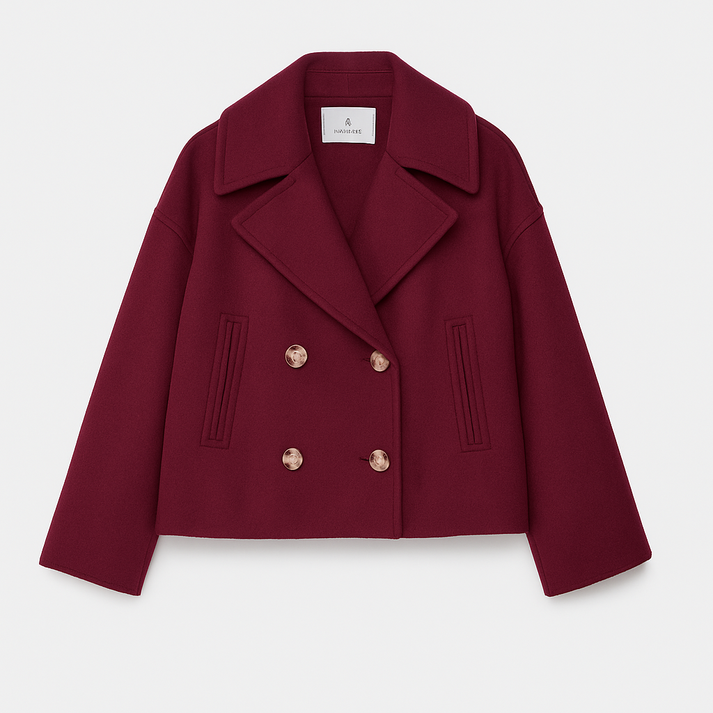 Drune | Damen Kurz Gepolsterte Jacke Mit Breitem Revers