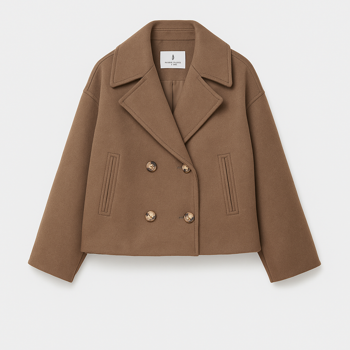 Drune | Damen Kurz Gepolsterte Jacke Mit Breitem Revers