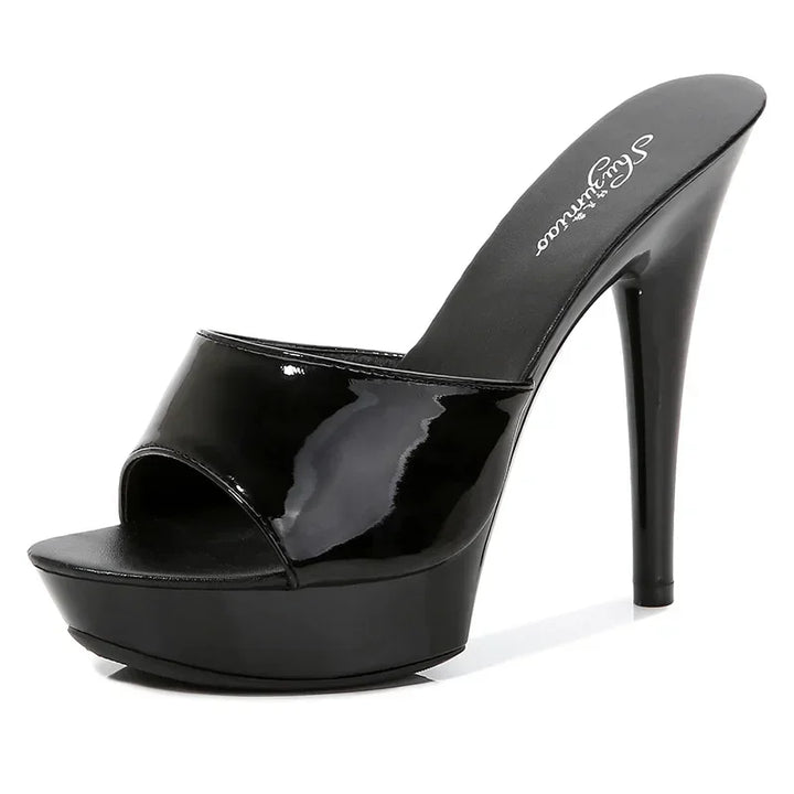 Drune | Lackleder High Heel Sandalen