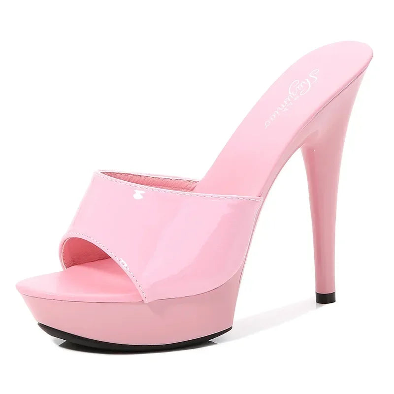 Drune | Lackleder High Heel Sandalen