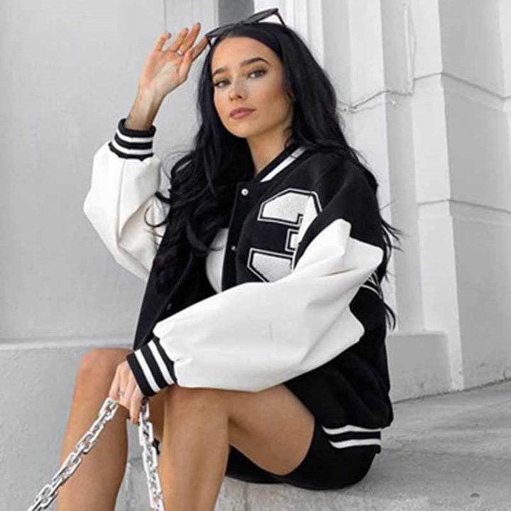 Drune | Damen Sportliche Baseballjacke mit Klassischem Design