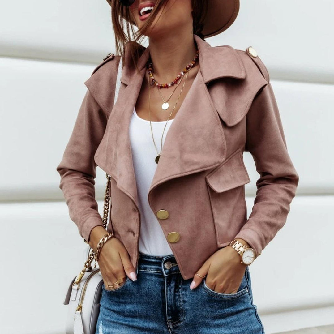 Drune | Damen Frühlingsjacke mit Reißverschluss und Taschen