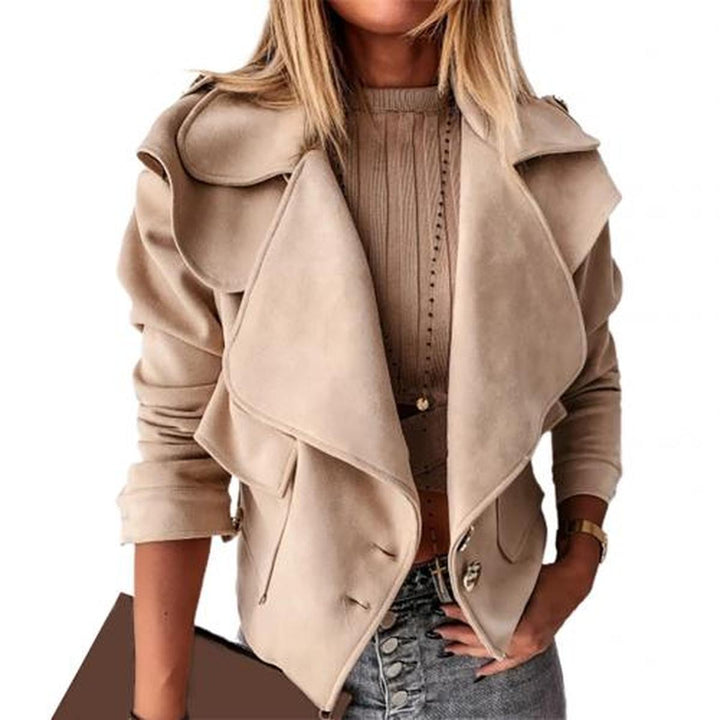 Drune | Damen Frühlingsjacke mit Reißverschluss und Taschen