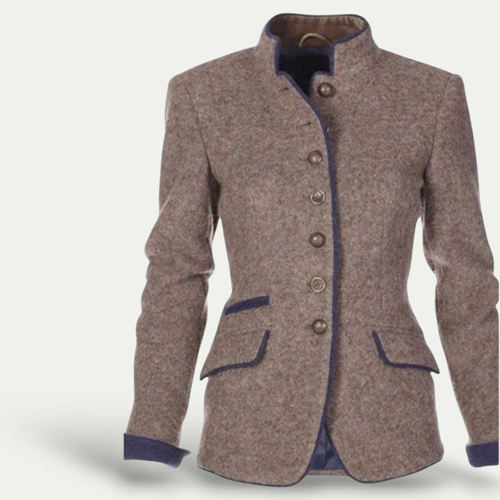Drune | Taillierter kurzer Blazer mit Stehkragen – Schick lässige Schicht