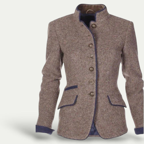 Drune | Taillierter kurzer Blazer mit Stehkragen – Schick lässige Schicht