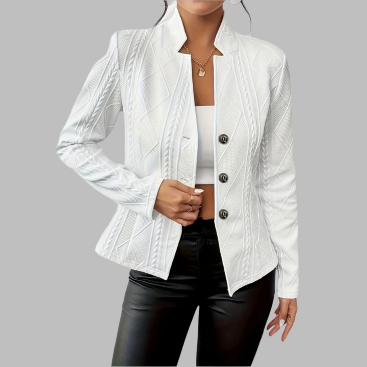 Drune | Strukturiertes Blazer – Taillierte Passform mit geometrischen Details