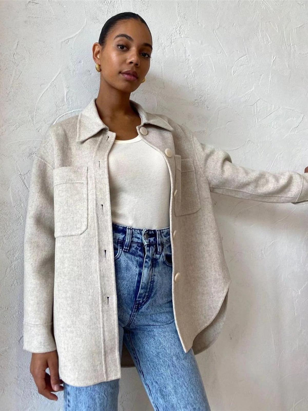 Drune | Damen Trendy Jacke mit Taschen