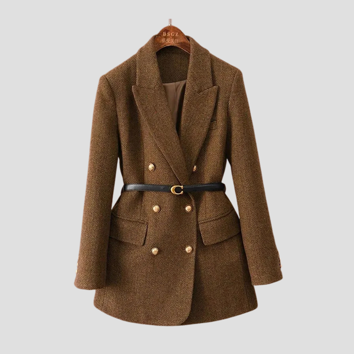 Drune | Damen Tweed Blazer Jack Wendbar & Mit Gürtel