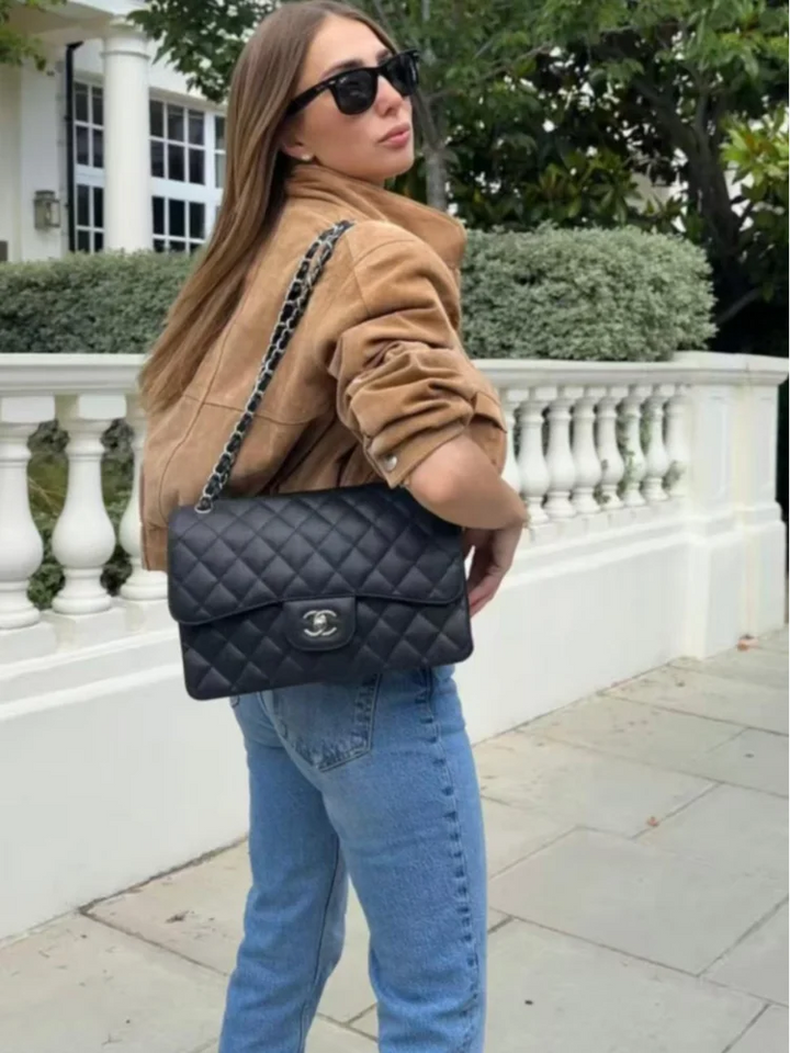 Drune | Jacke - Vintage Wildleder Kurz mit Lässiger Passform und Reißverschluss-Taschen